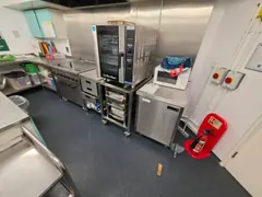 The kitchen's cooking area