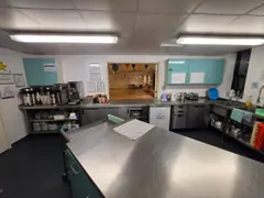 The kitchen's serving area